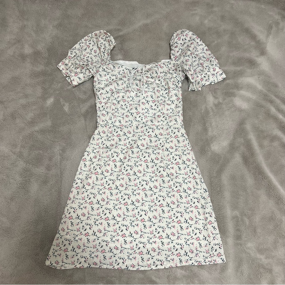 Floral Sweetheart Mini Dress